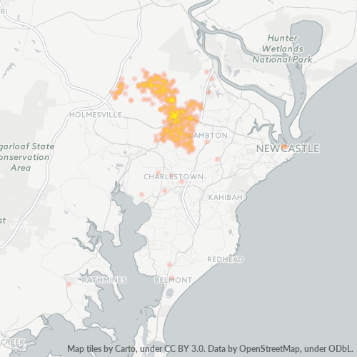 2287 Business Density Heatmap