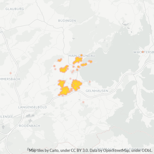 Heatmap für plz 63584