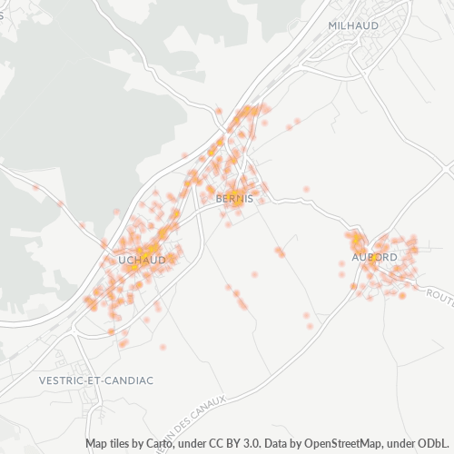 30620 Thermocarte de densité d'activité