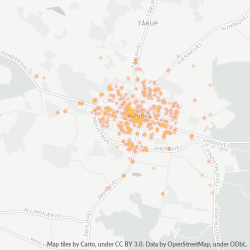8963 Heatmap over forretningstæthed