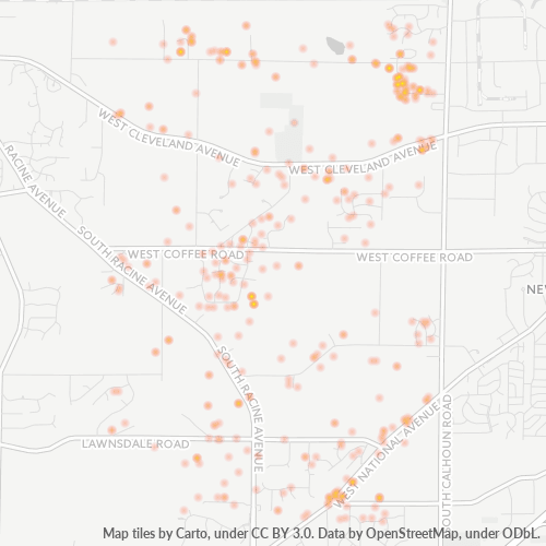 53146 Business Density Heatmap
