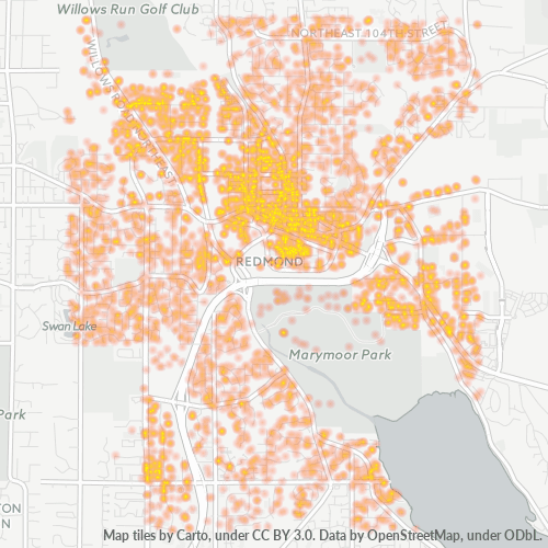 98052 Business Density Heatmap