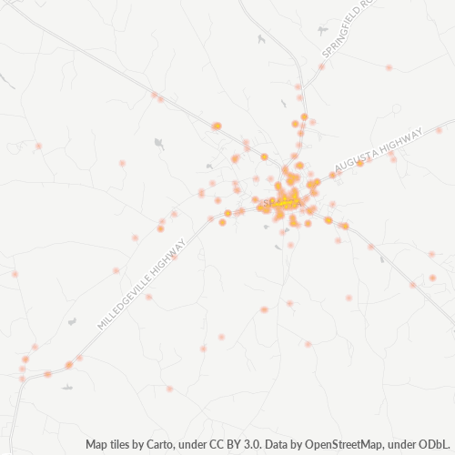 31087 Business Density Heatmap