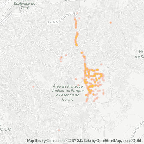 08260-000 Heatmap de Densidade da Empresa