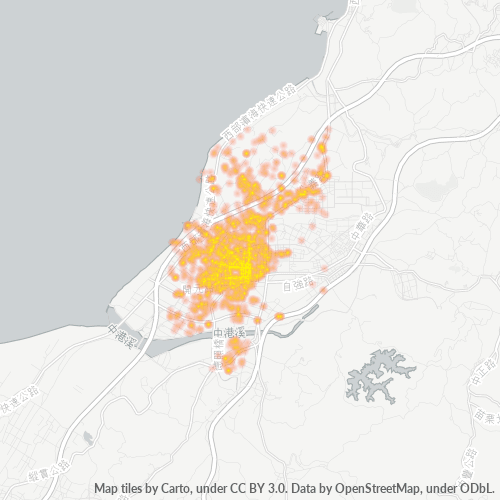 350 商業密度熱圖