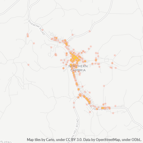 15714 Business Density Heatmap