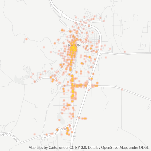 87740 Business Density Heatmap
