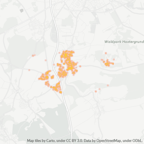 Heatmap für plz 33178
