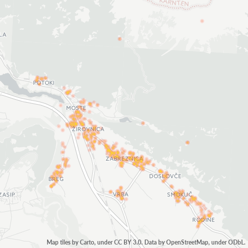 4274 Zemljevid gostote poslovanja