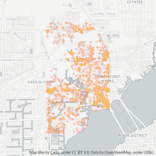 33903 Business Density Heatmap