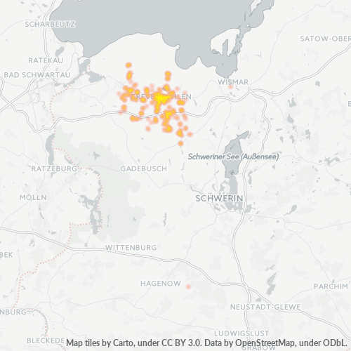 Heatmap für plz 23936