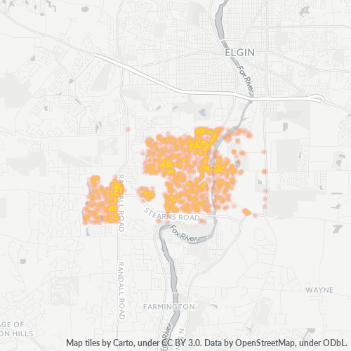 60177 Business Density Heatmap