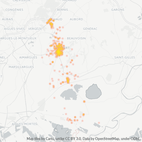 30600 Thermocarte de densité d'activité