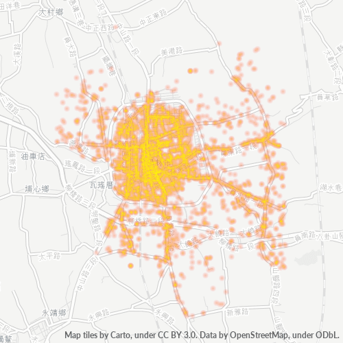 510 商業密度熱圖