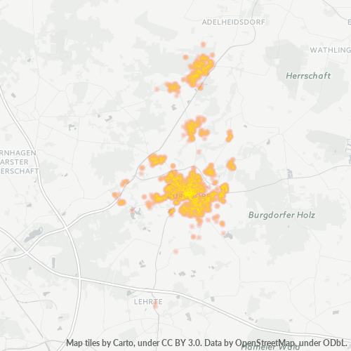 Heatmap für plz 31303