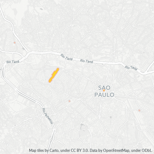 05027-000 Mapa de calor de densidad empresarial