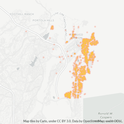 92679 Business Density Heatmap