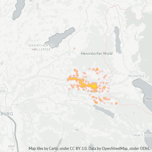 Heatmap für postleitzahl 5303
