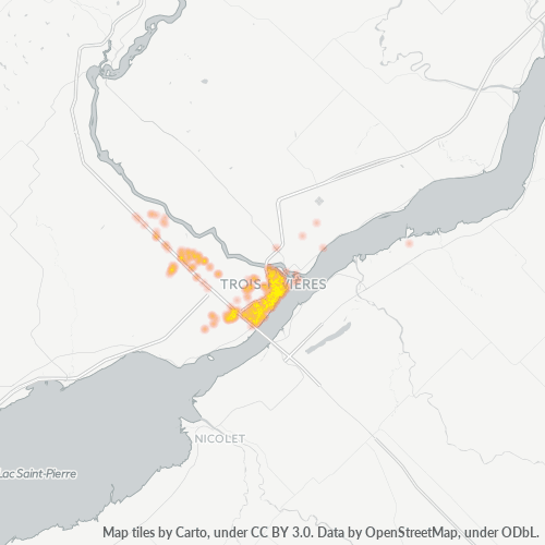 G9A Thermocarte de densité d'activité