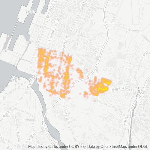 434 商業密度熱圖