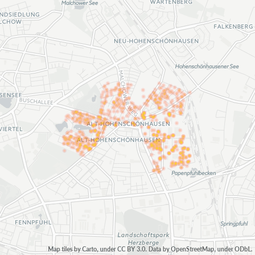 Heatmap für plz 13053