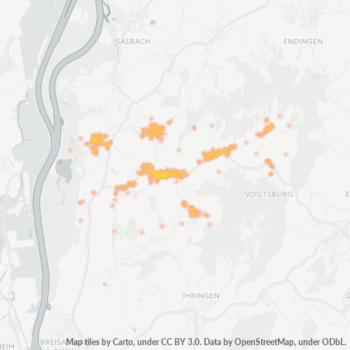 Heatmap für plz 79235