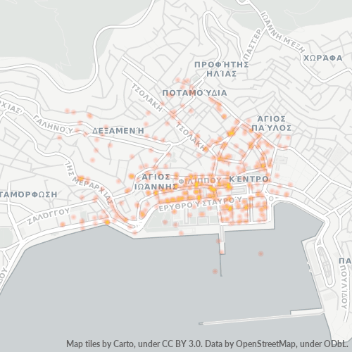 654 03 Χάρτης θερμότητας πυκνότητας επιχείρησης