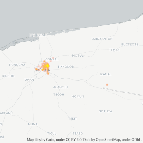 97138 Mapa de calor de densidad empresarial