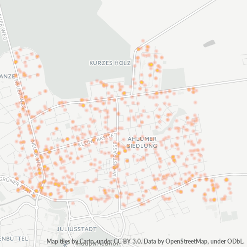 Heatmap für plz 38302