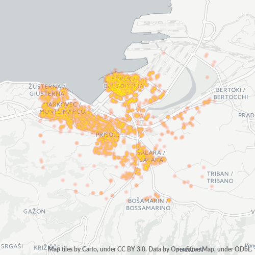 6000 Zemljevid gostote poslovanja