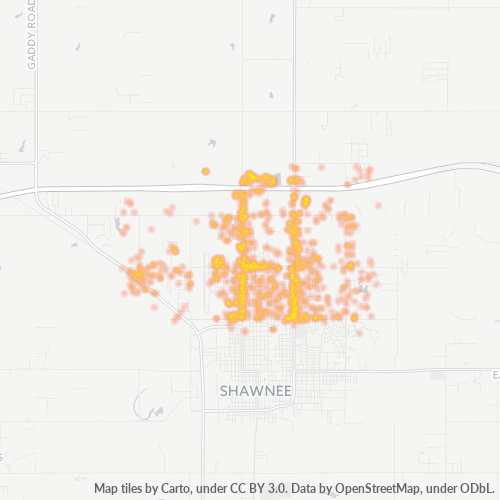 74804 Business Density Heatmap