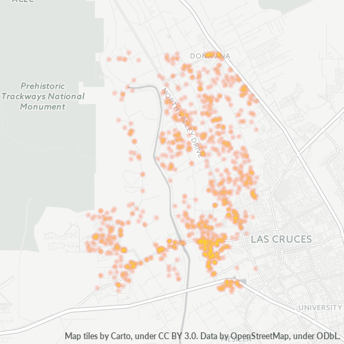 88007 Business Density Heatmap
