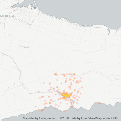 N1A Business Density Heatmap