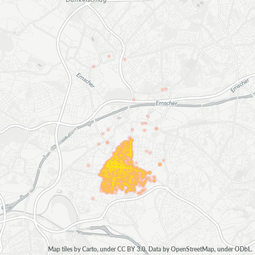46045 Standortdichte-Heatmap