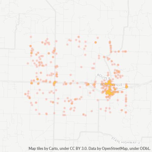 65742 Business Density Heatmap