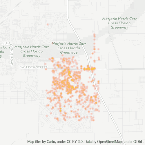 34473 Business Density Heatmap