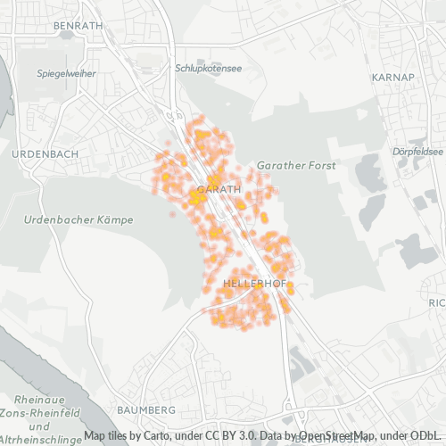 40595 Standortdichte-Heatmap