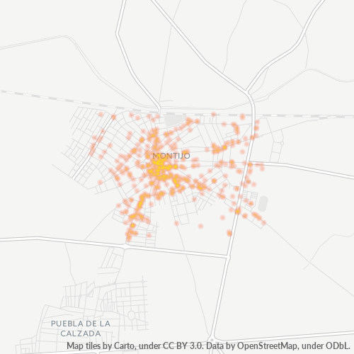 Mapa de calor para código postal 06480