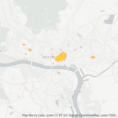 811 08 Teplotná mapa obchodnej hustoty