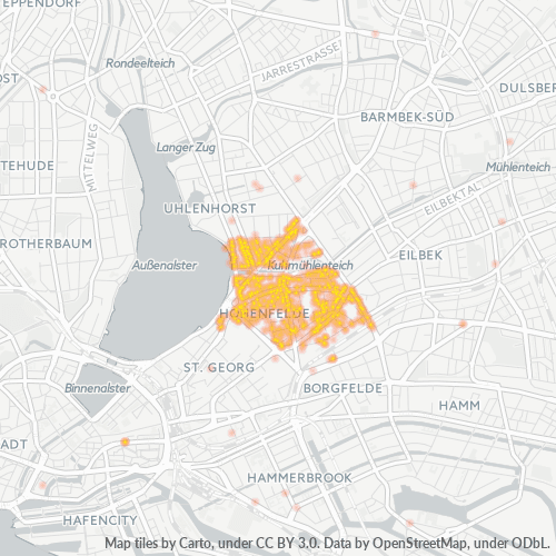 22087 Standortdichte-Heatmap