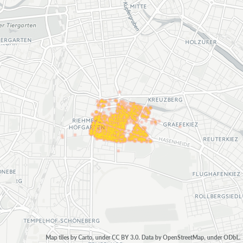 Heatmap für plz 10961