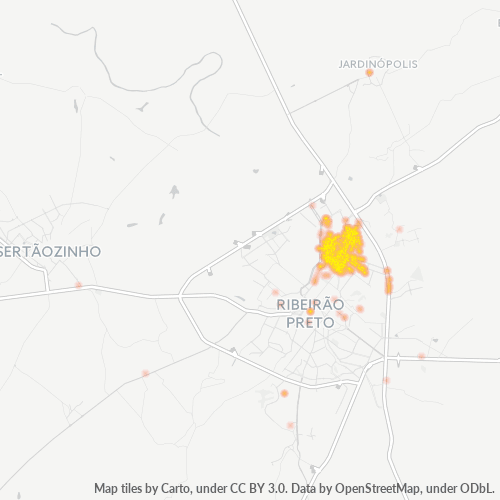 14075-000 Mapa de calor de densidad empresarial