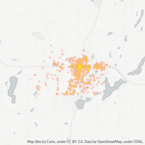 55008 Business Density Heatmap