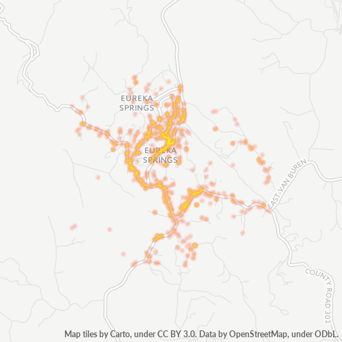 72632 Business Density Heatmap