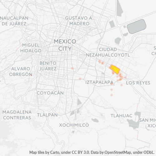 09140 Mapa de calor de densidad empresarial