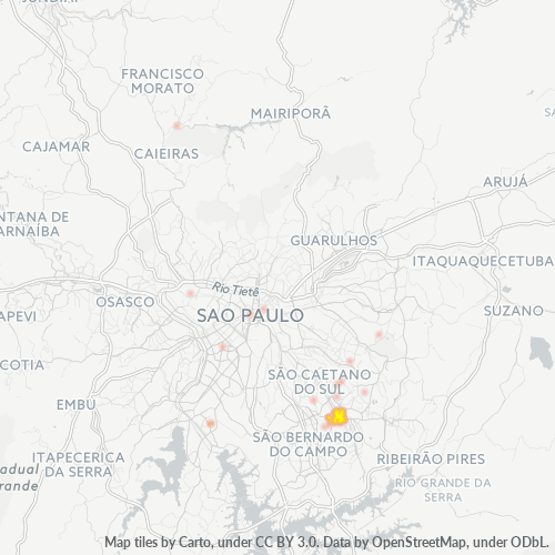09020-000 Mapa de calor de densidad empresarial