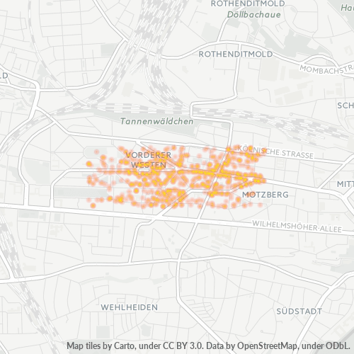 Heatmap für plz 34119