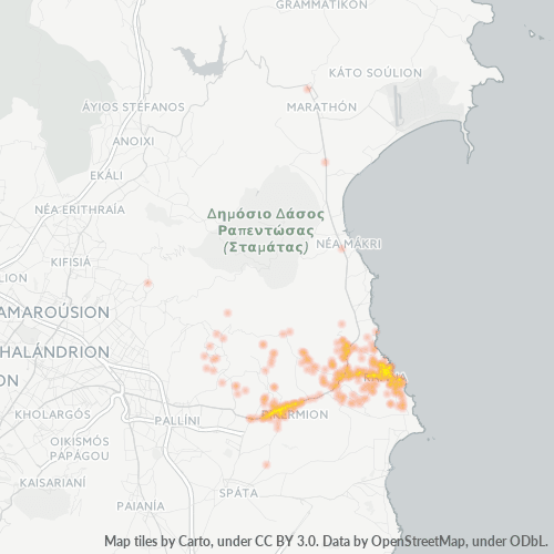 190 09 Χάρτης θερμότητας πυκνότητας επιχείρησης