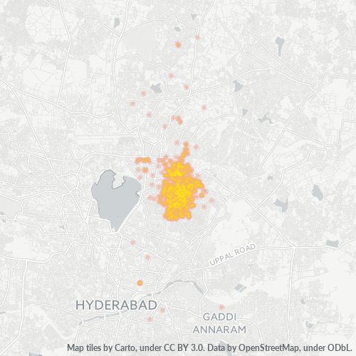 500025 Business Density Heatmap