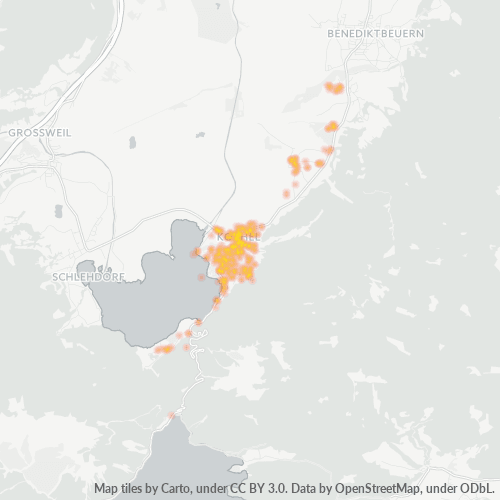 Heatmap für plz 82431